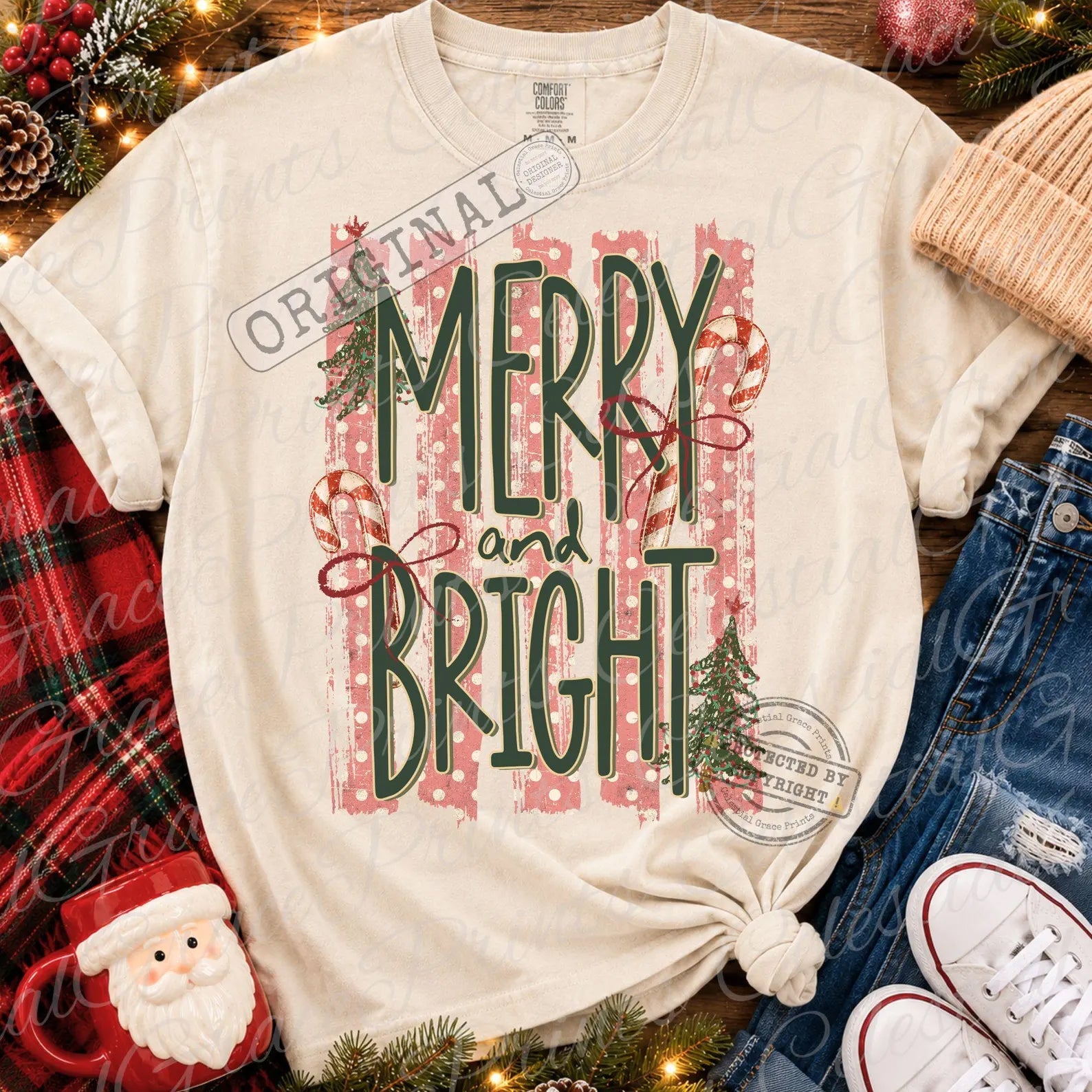 Merry and Bright Graphic Tee