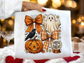 Trick or Treat Plaid Ghost Graphic Tee