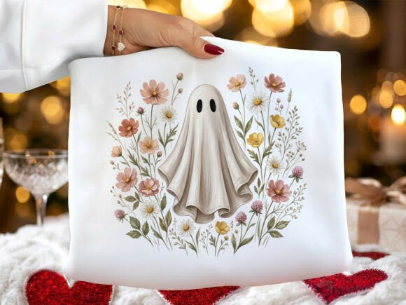Floral Ghost Graphic Tee