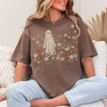 Painted Floral Ghost Graphic Tee