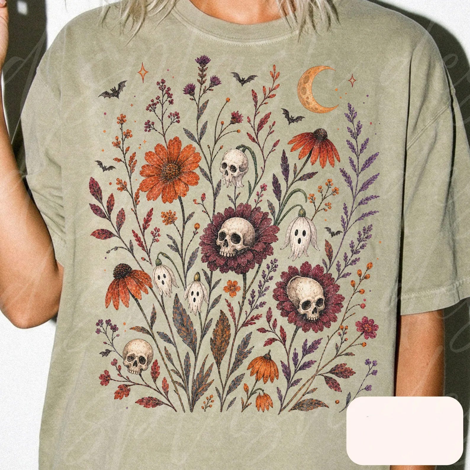 Skelly Flowers Graphic Tee