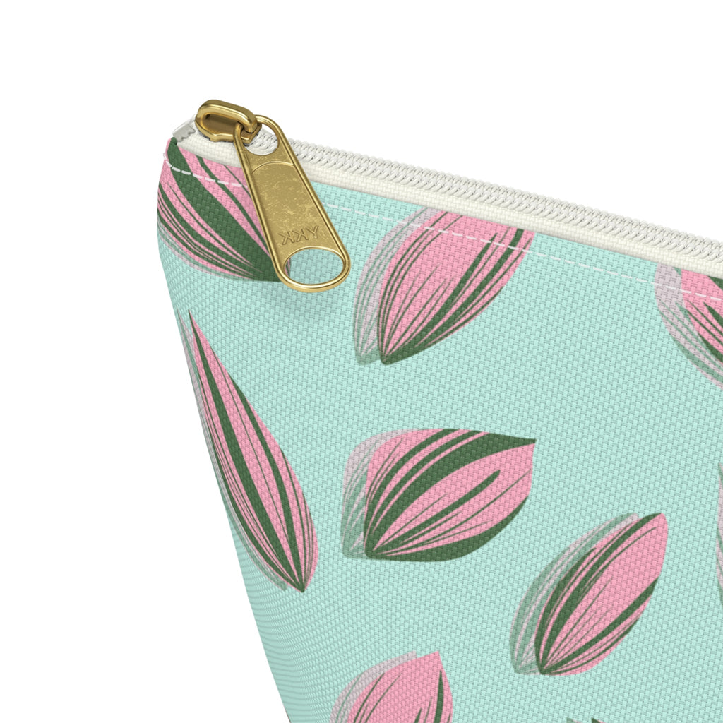 Tradescantia Nanouk Pattern Accessory Pouch – Makeup Bag With T-Bottom