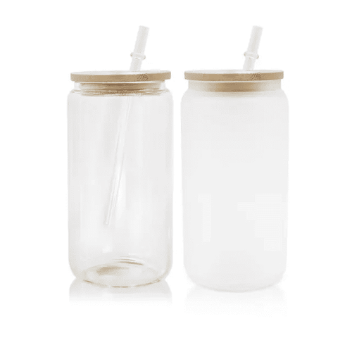 16oz Just Another Chapter custom Sublimation Printed Clear or Frost Glass Tumbler, Mug, Jar Cup