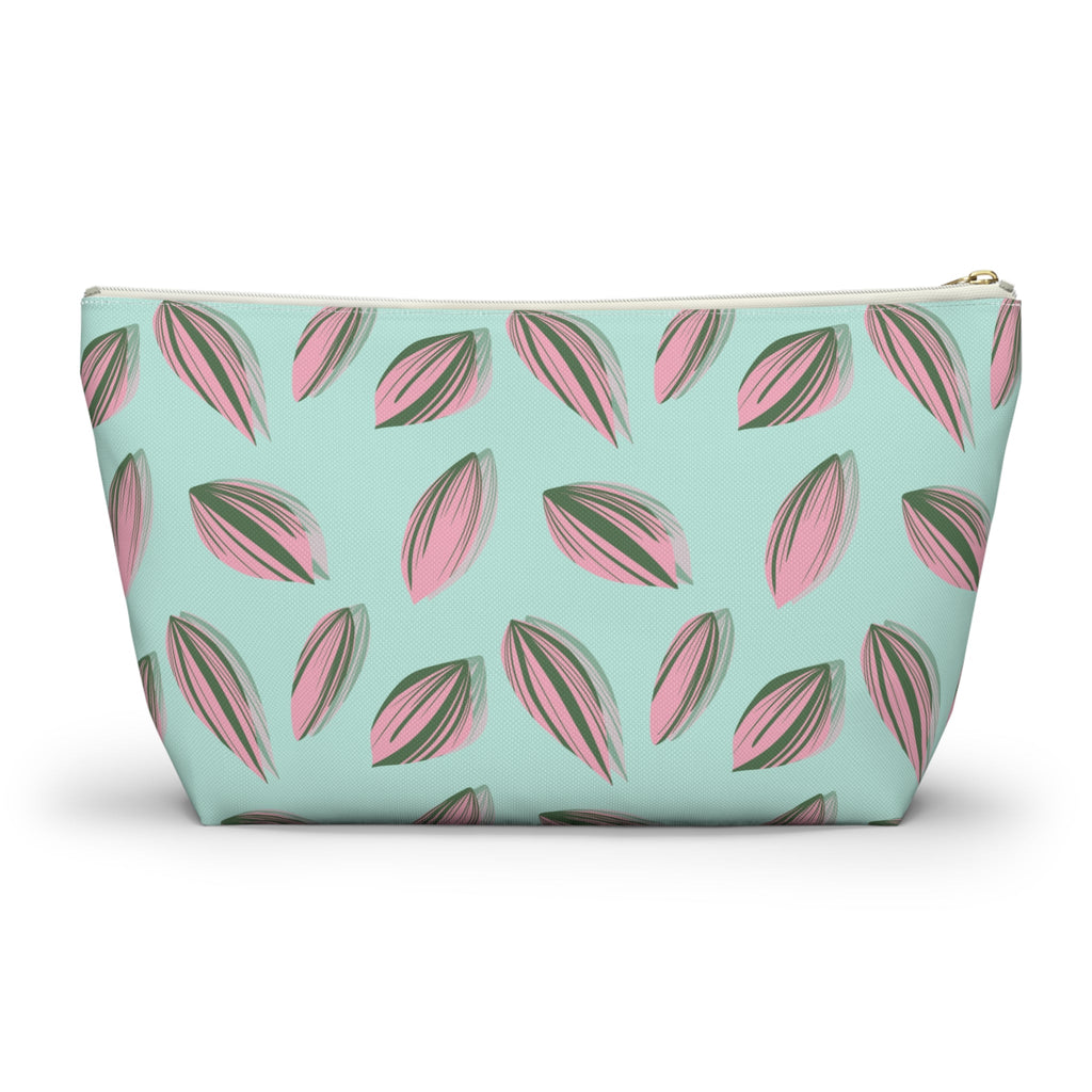 Tradescantia Nanouk Pattern Accessory Pouch – Makeup Bag With T-Bottom