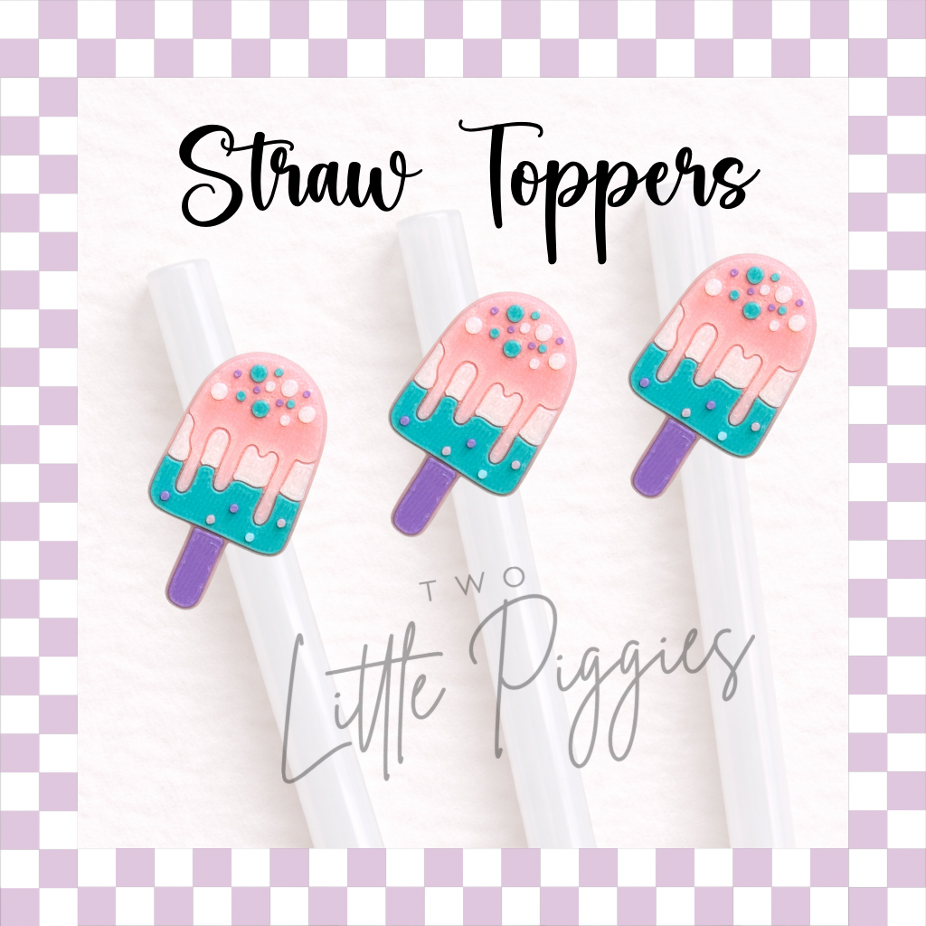 3D Printed - Straw Topper - Frozen Treat