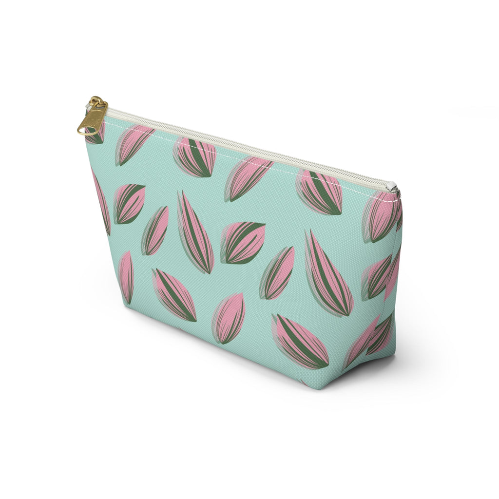 Tradescantia Nanouk Pattern Accessory Pouch – Makeup Bag With T-Bottom