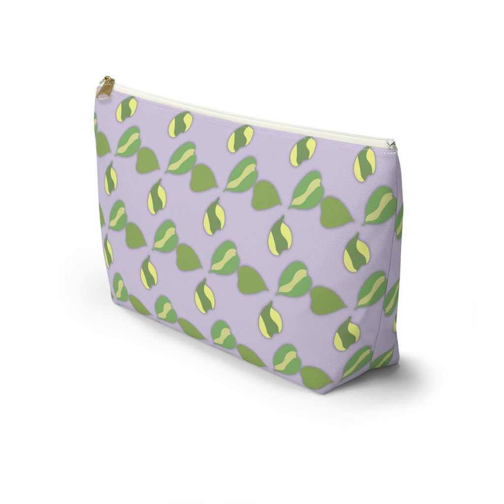 Hoya Kerrii Pattern Accessory Pouch – Makeup Bag With T-Bottom