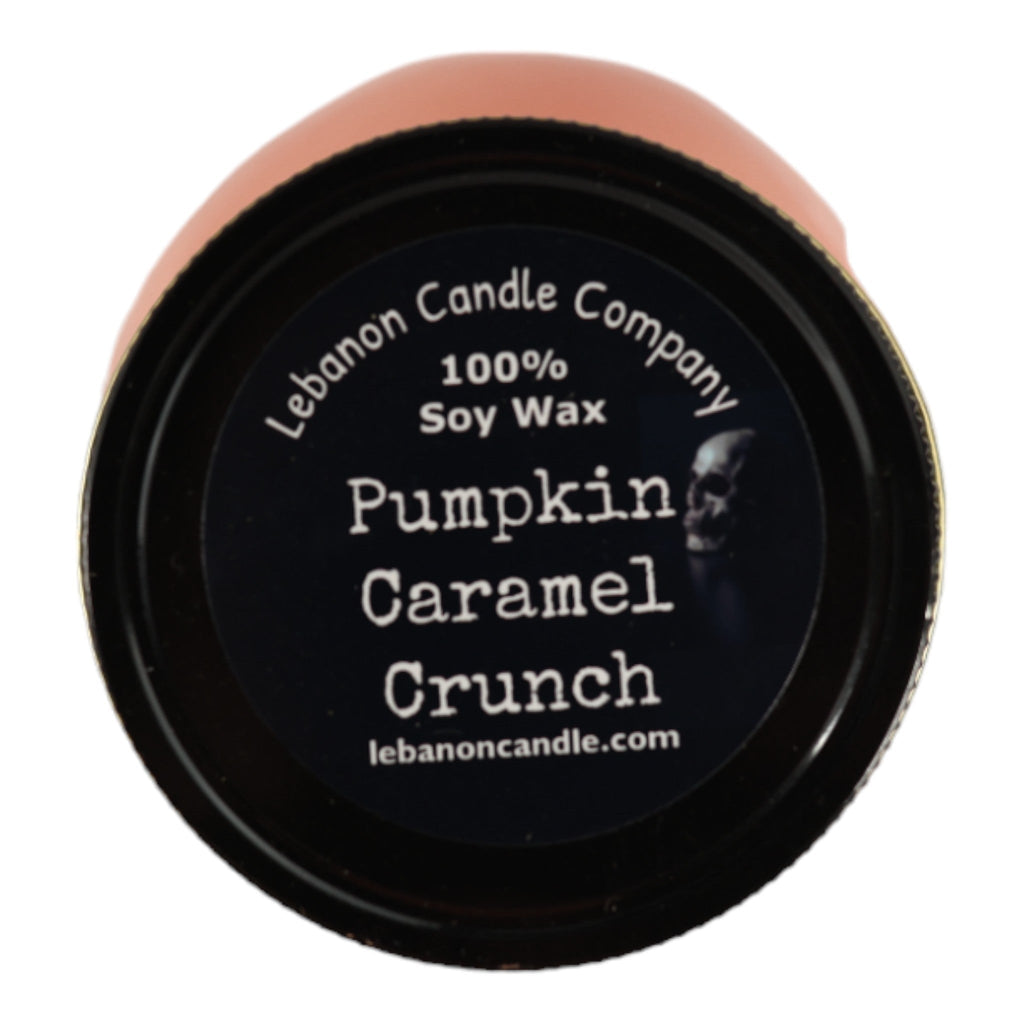 Pumpkin Caramel Crunch Scented Skull Candle