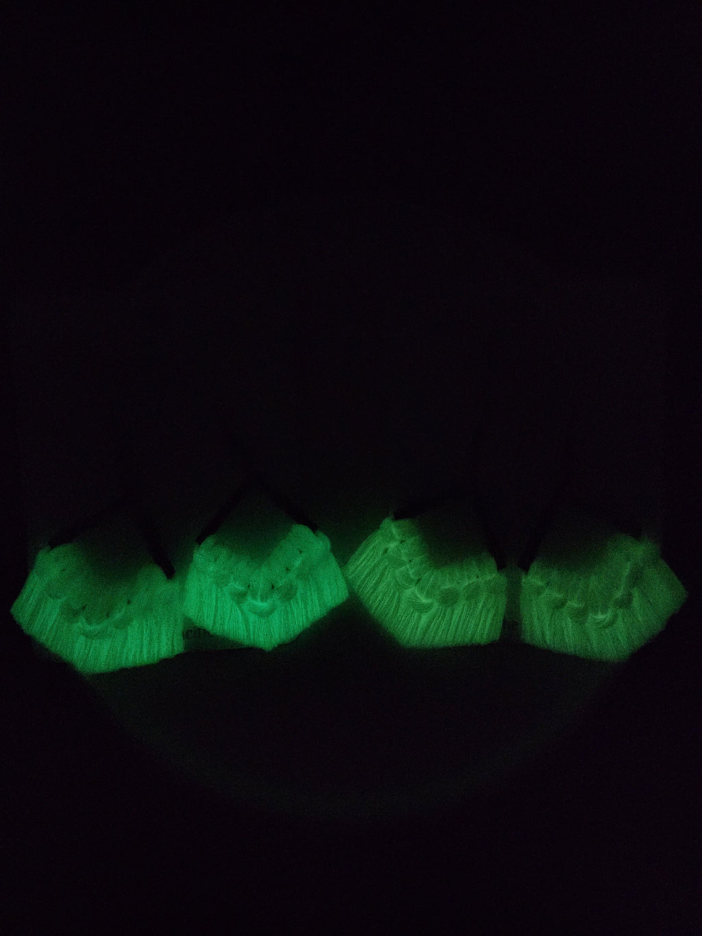 Macrame Fringe Earrings - Glow in the Dark