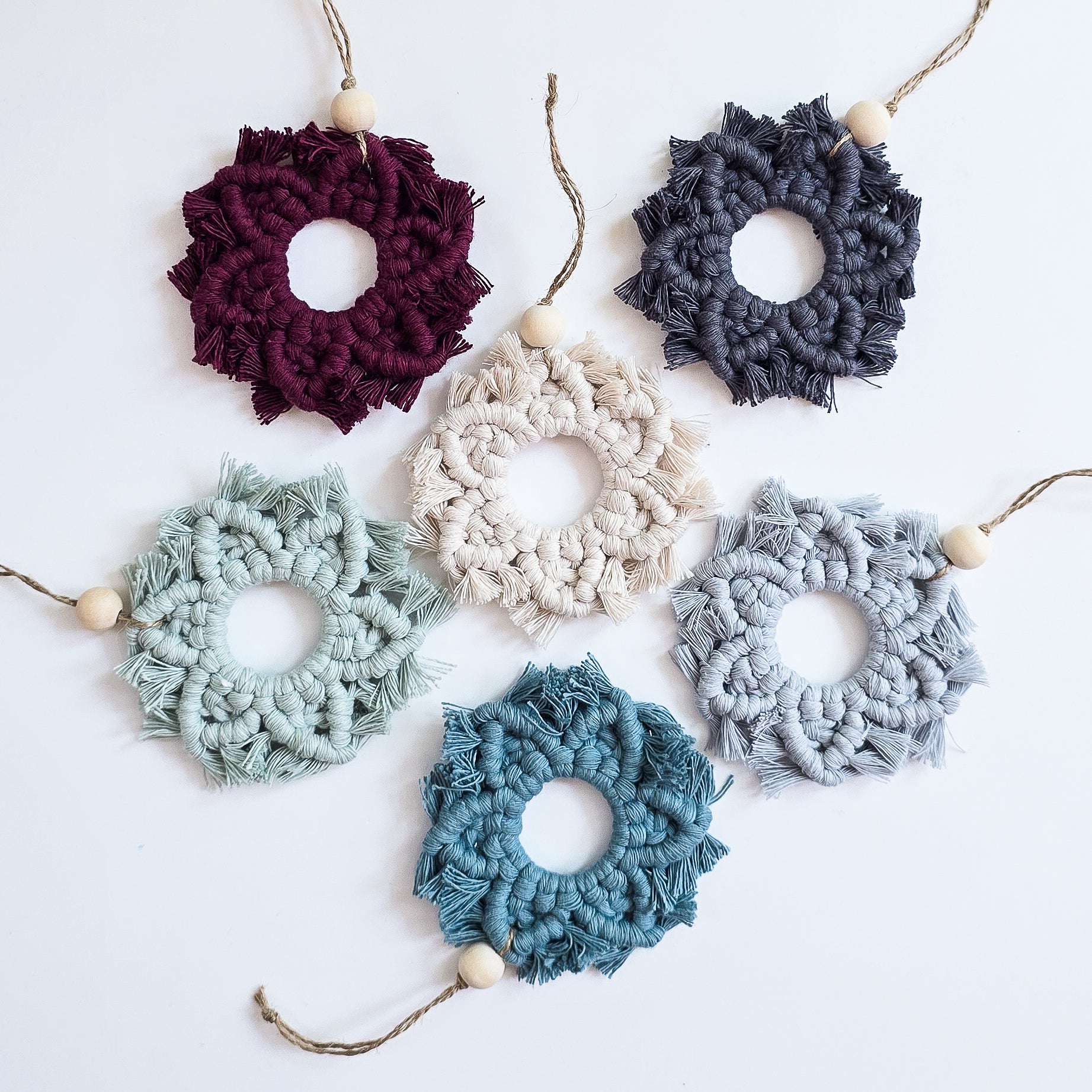 Macrame Snowflake Ornament