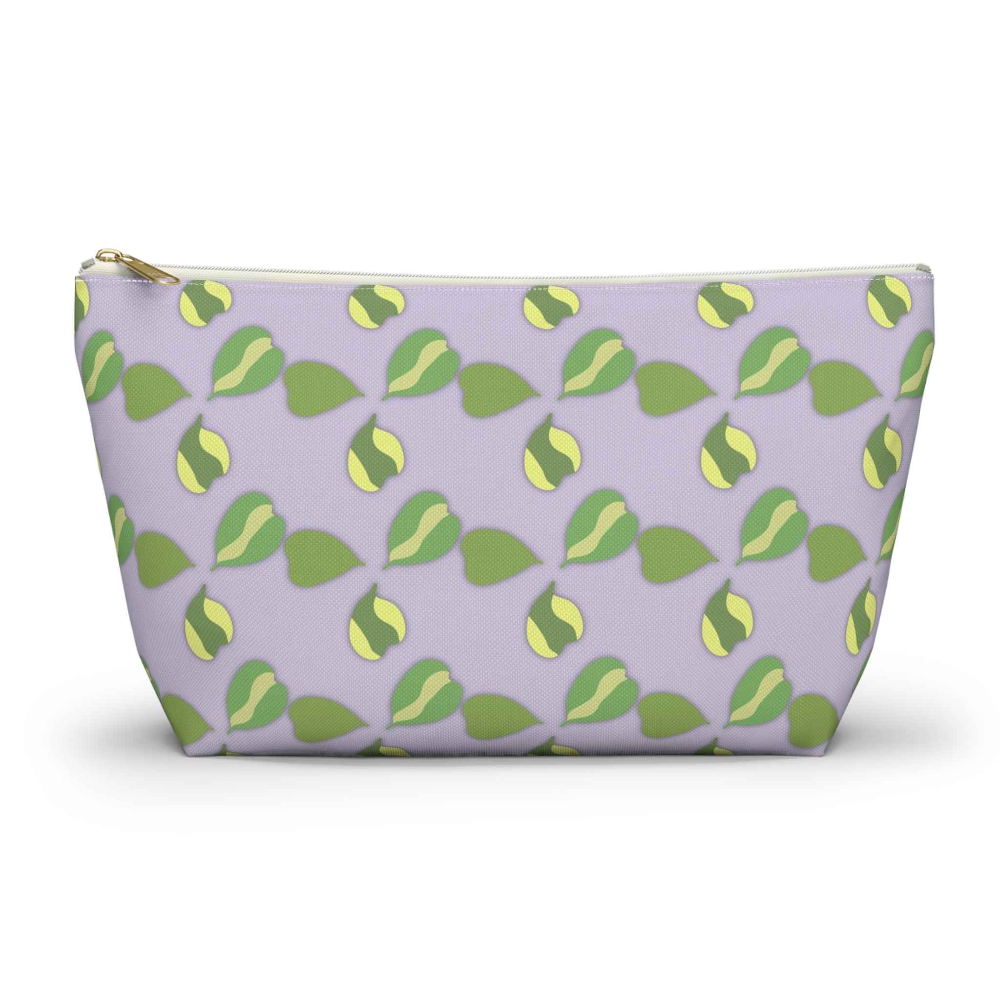 Hoya Kerrii Pattern Accessory Pouch – Makeup Bag With T-Bottom