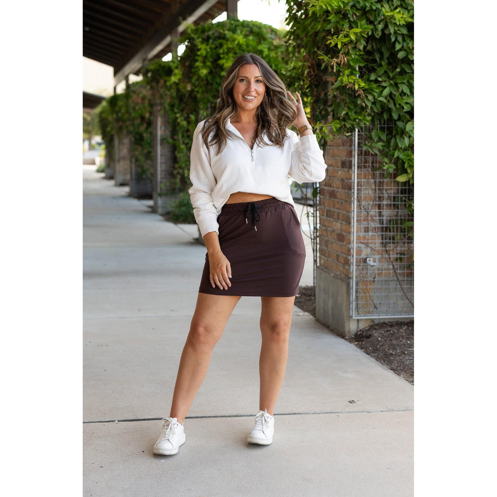 Bridget BROWN Jogger Skirt