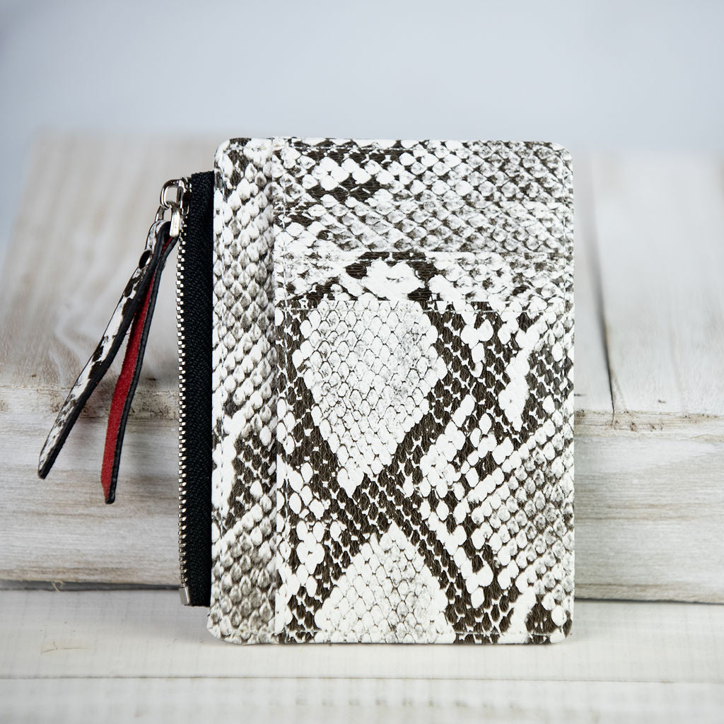 Molly Snake Print Coin Zip Pouch