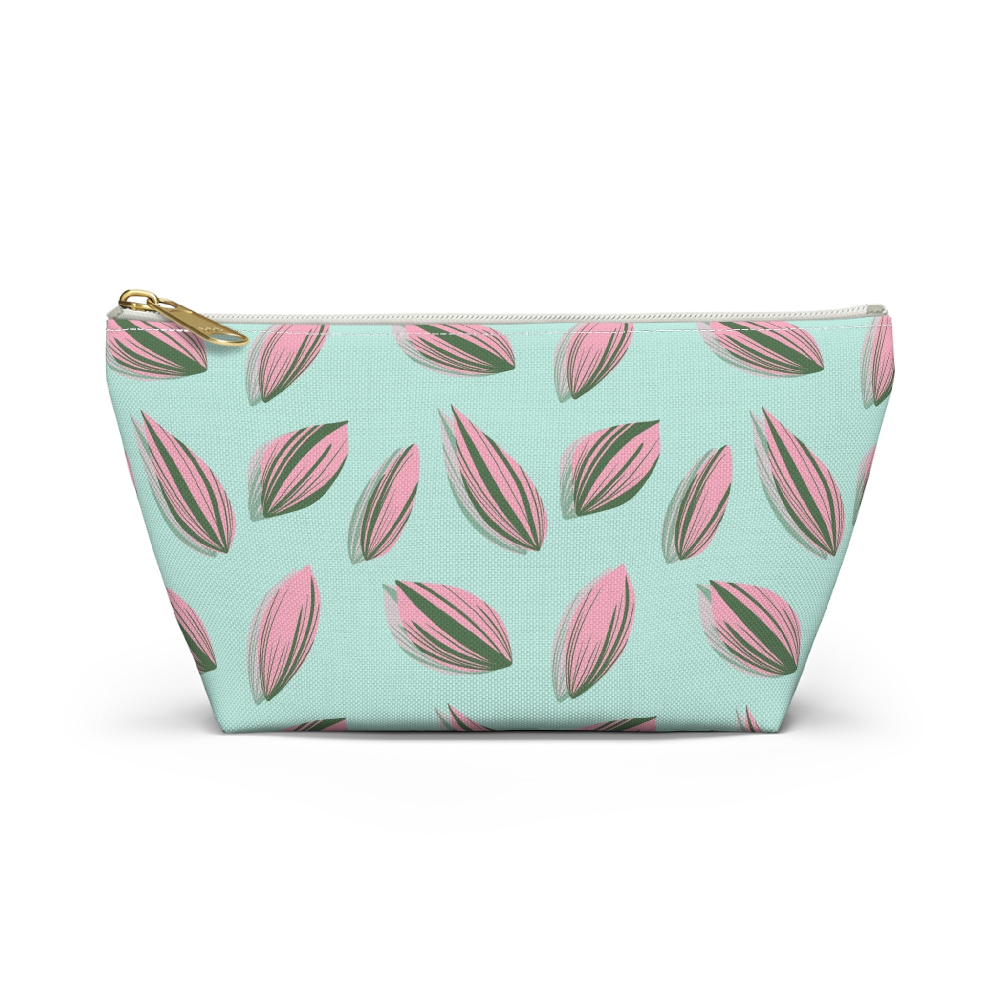 Tradescantia Nanouk Pattern Accessory Pouch – Makeup Bag With T-Bottom