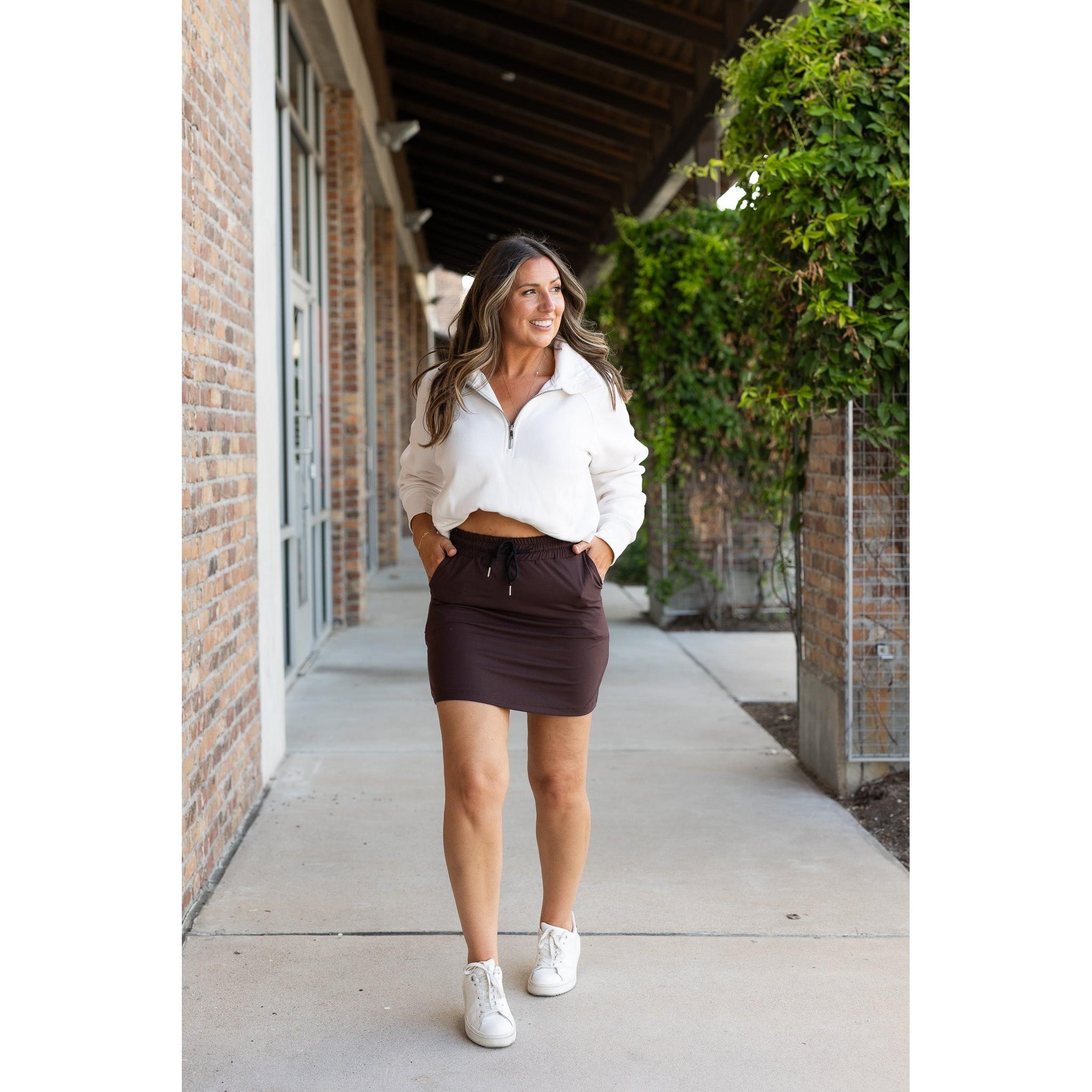Bridget BROWN Jogger Skirt