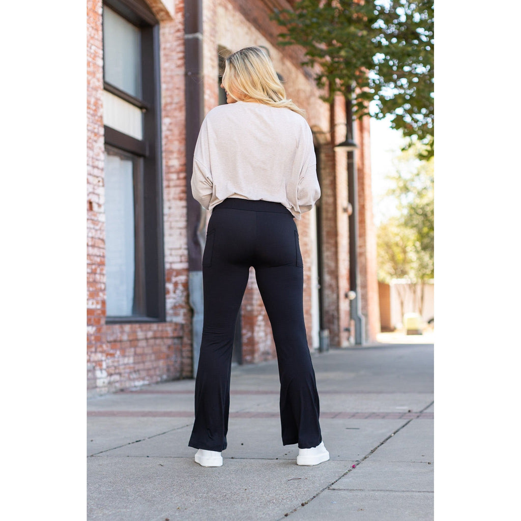 Vanessa - Black Bootcut Leggings