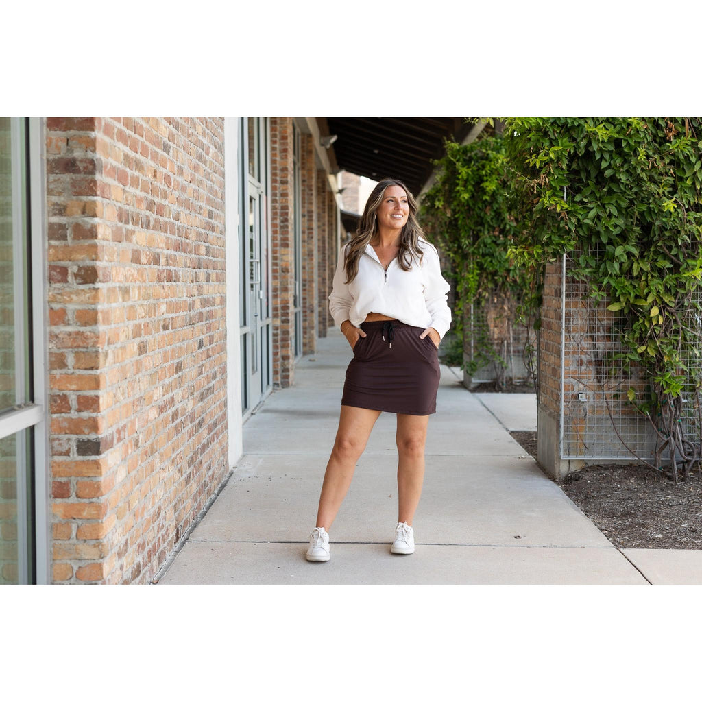 Bridget BROWN Jogger Skirt
