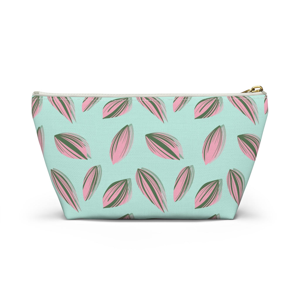 Tradescantia Nanouk Pattern Accessory Pouch – Makeup Bag With T-Bottom