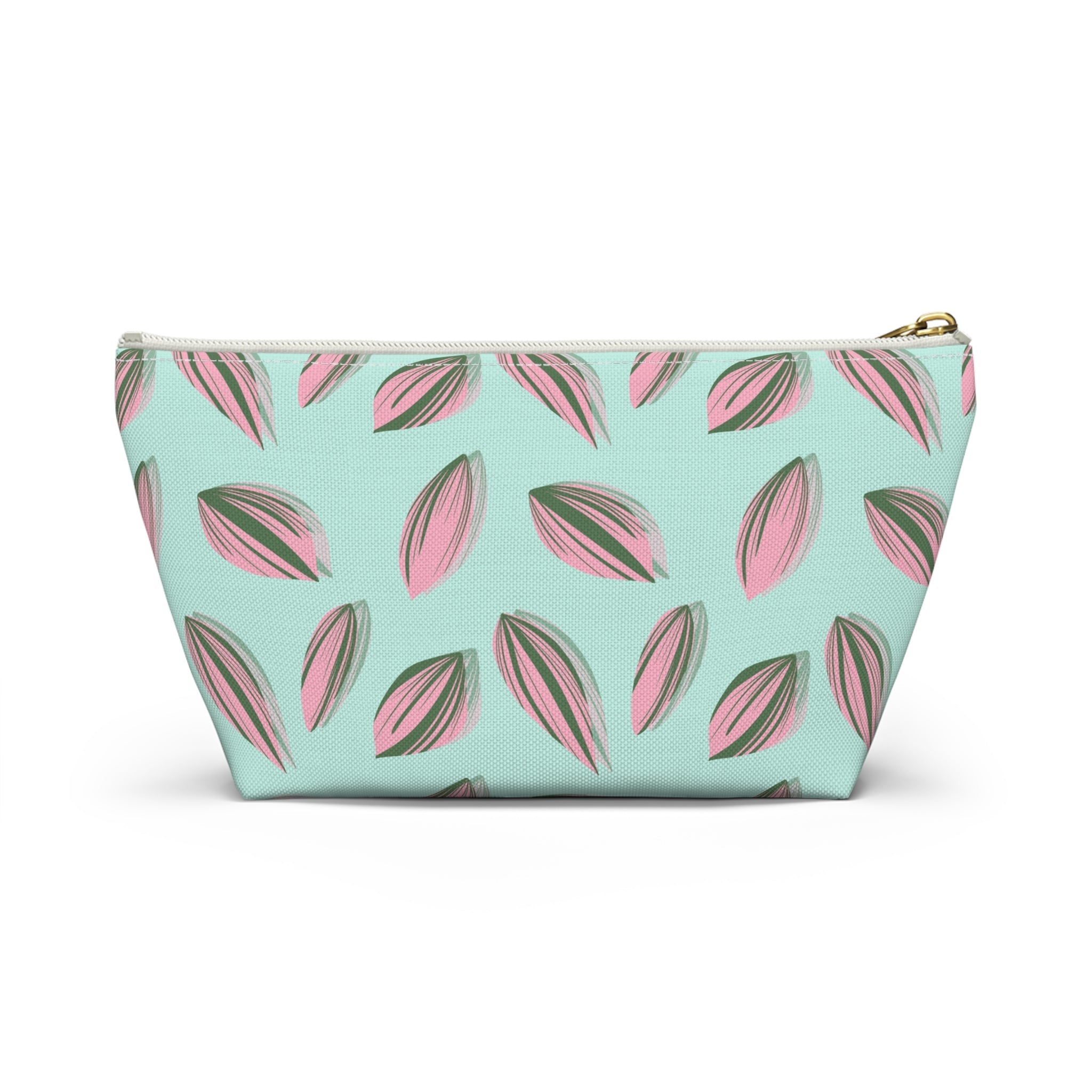 Tradescantia Nanouk Pattern Accessory Pouch – Makeup Bag With T-Bottom