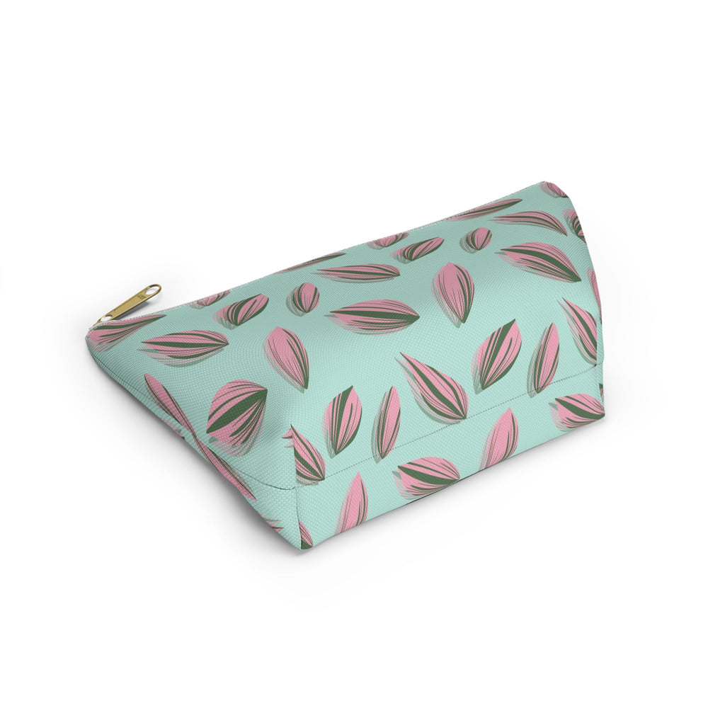 Tradescantia Nanouk Pattern Accessory Pouch – Makeup Bag With T-Bottom