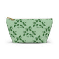 Pothos Pattern Accessory Pouch – Makeup Bag With T-Bottom