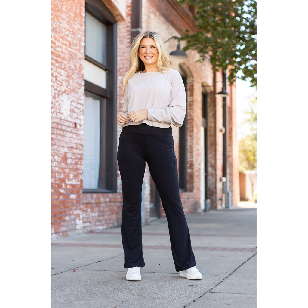 Vanessa - Black Bootcut Leggings