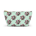 Pink Princess Philodendron Pattern Accessory Pouch – Makeup Bag With T-Bottom