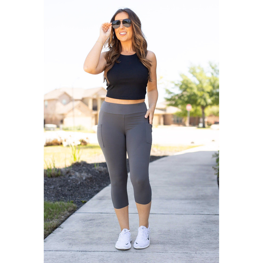 Dani -  Charcoal CAPRI with POCKETS