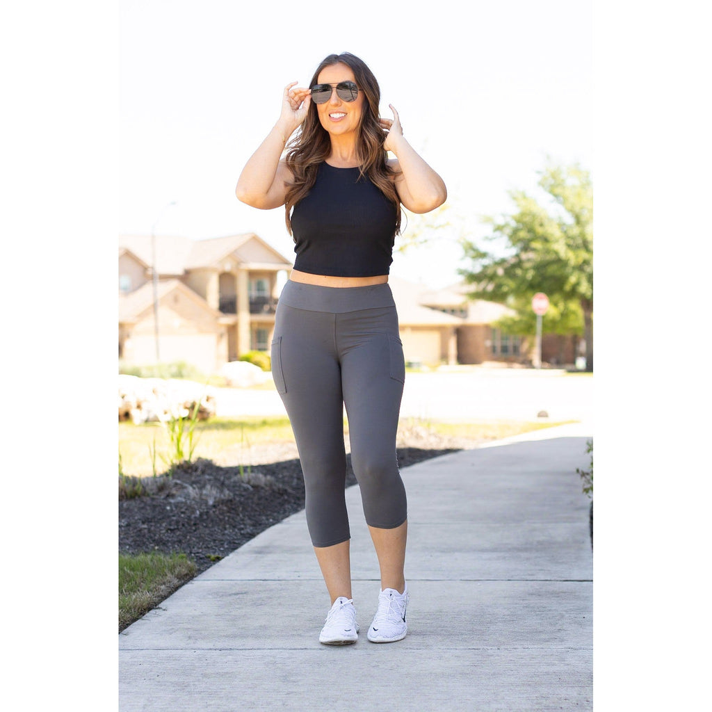 Dani -  Charcoal CAPRI with POCKETS