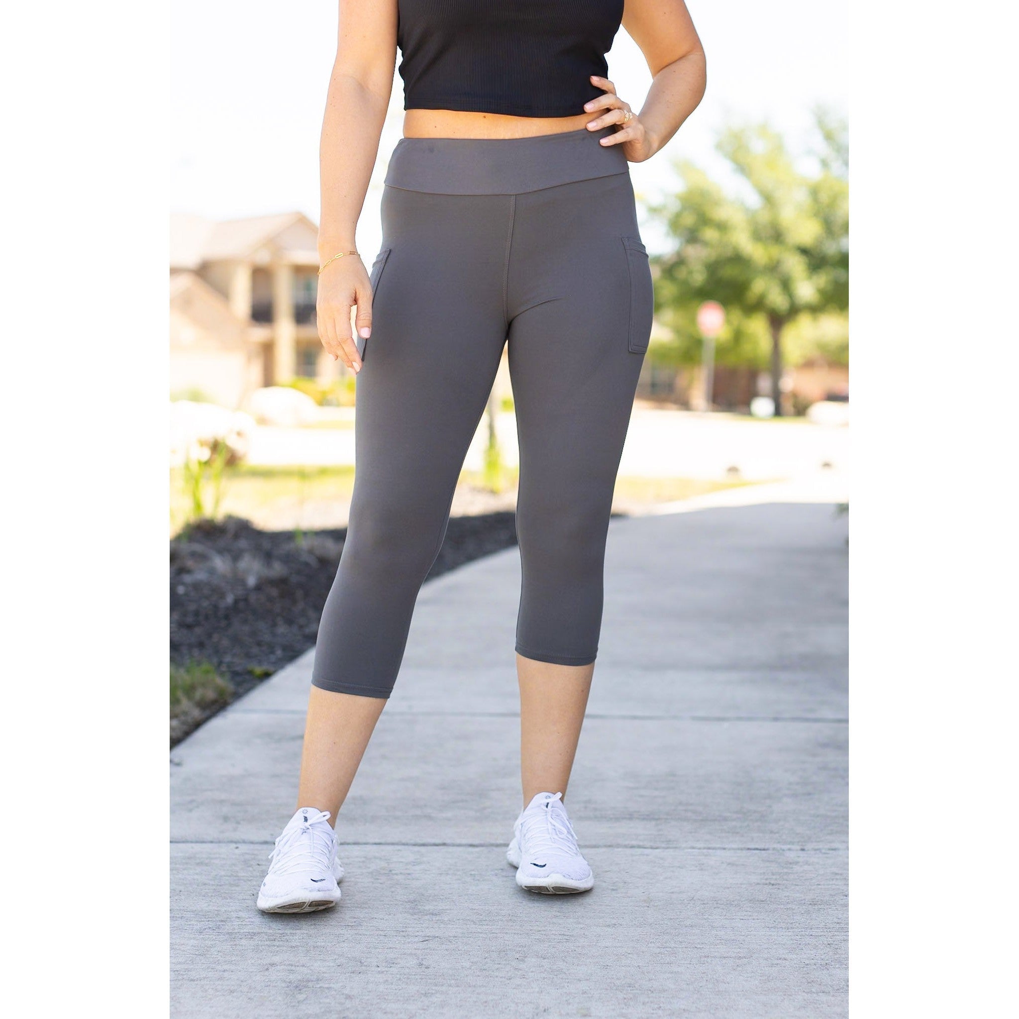 Dani -  Charcoal CAPRI with POCKETS