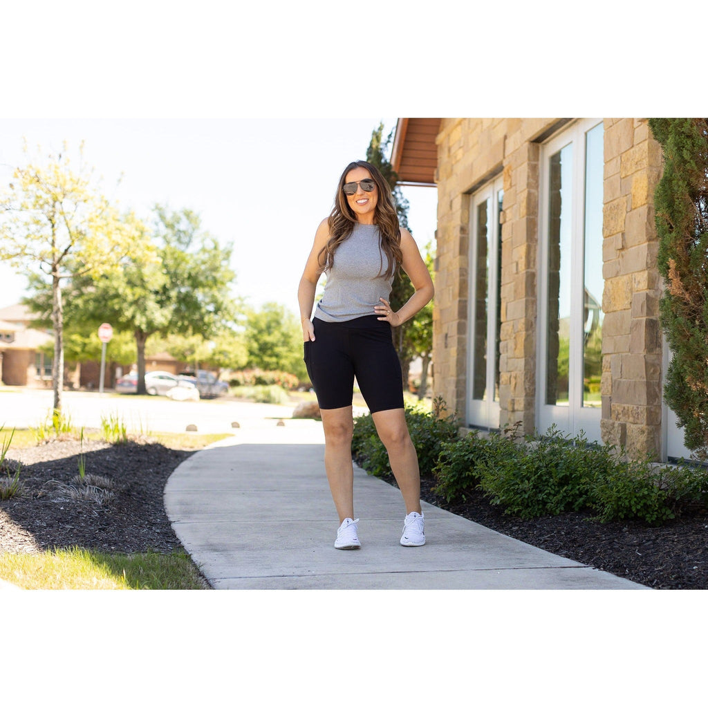 Bree - Black Biker 7-inch Shorts
