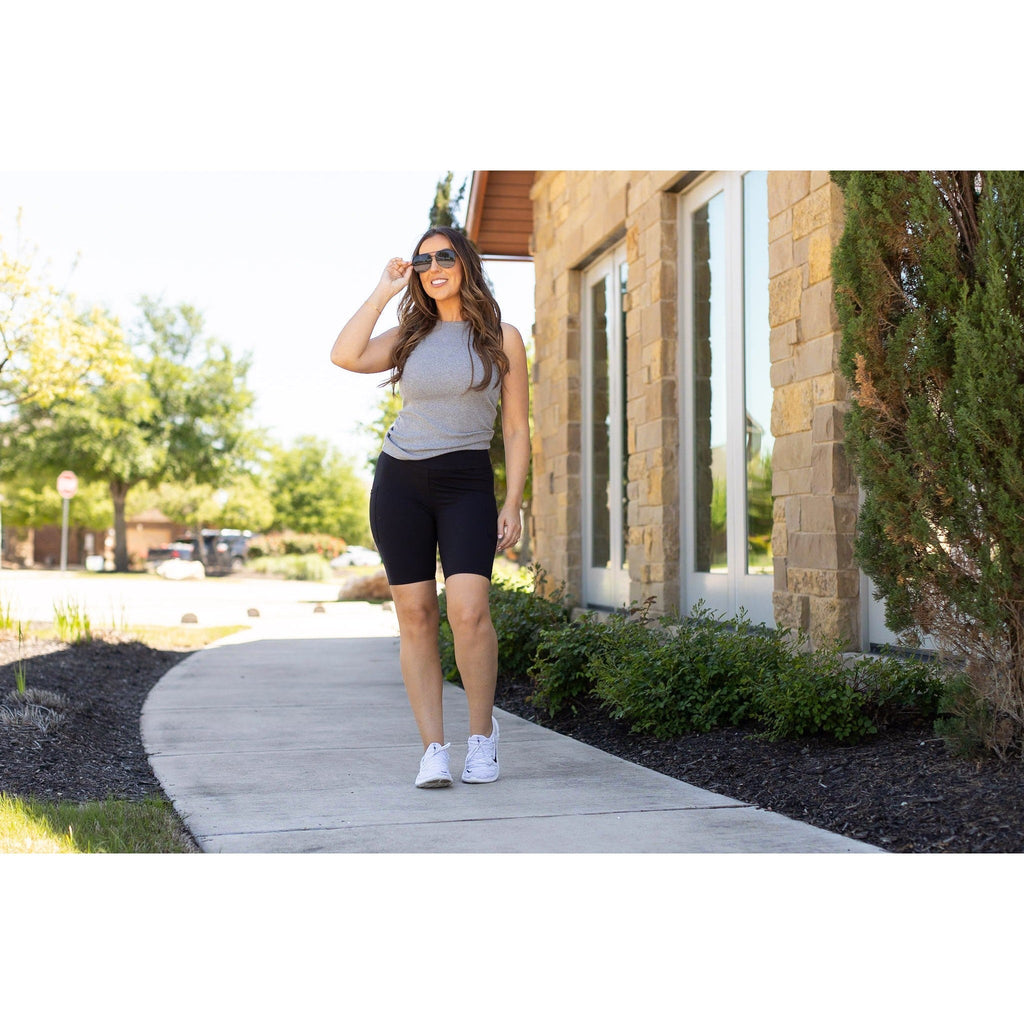 Bree - Black Biker 7-inch Shorts