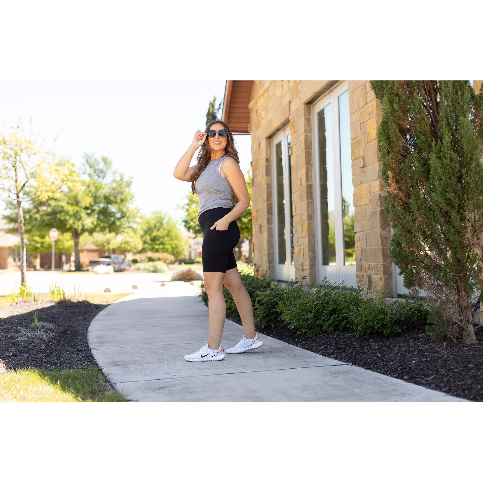 Bree - Black Biker 7-inch Shorts