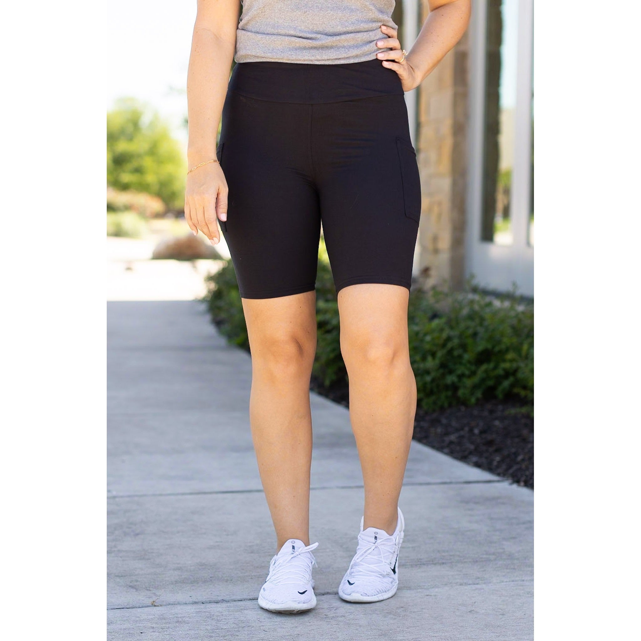 Bree - Black Biker 7-inch Shorts