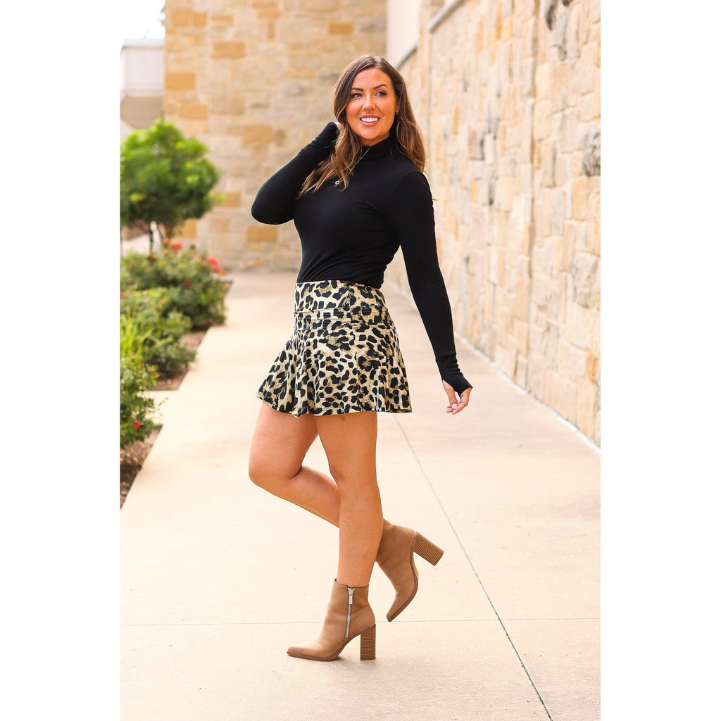 Kylie Leopard Skort