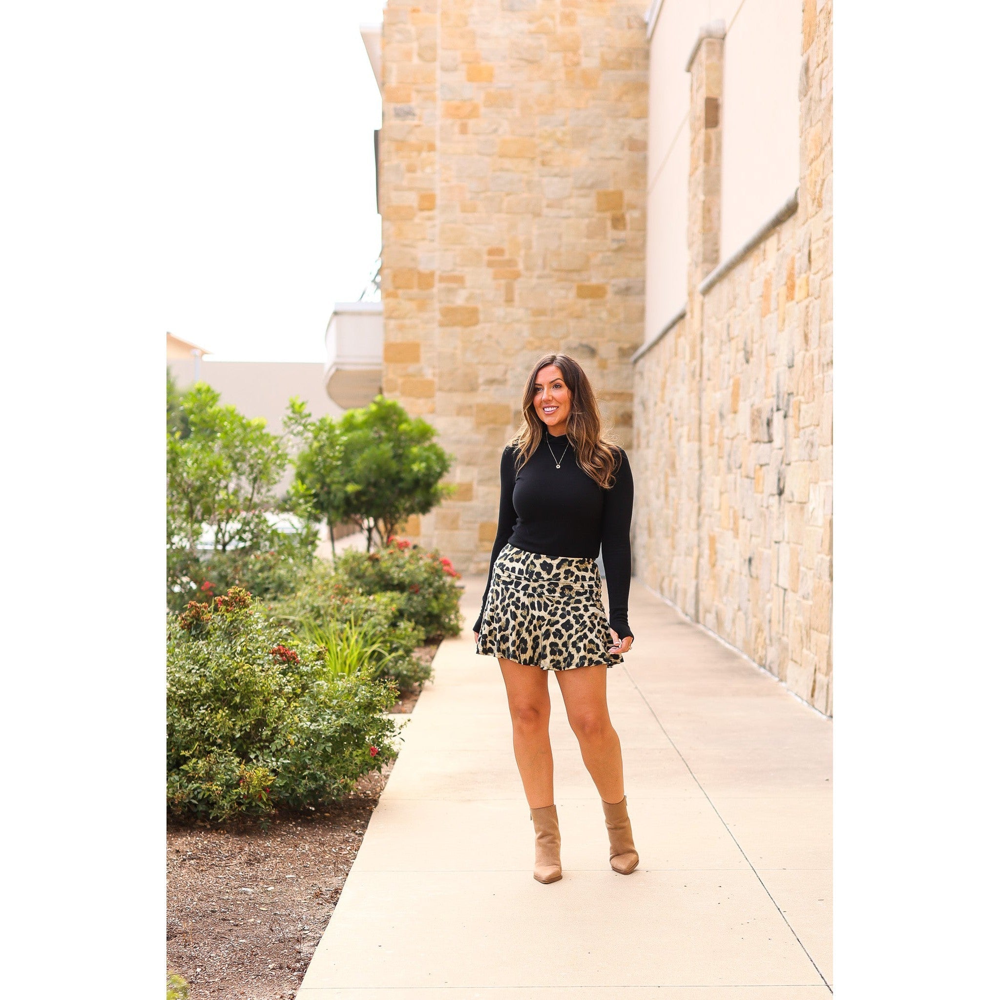 Kylie Leopard Skort