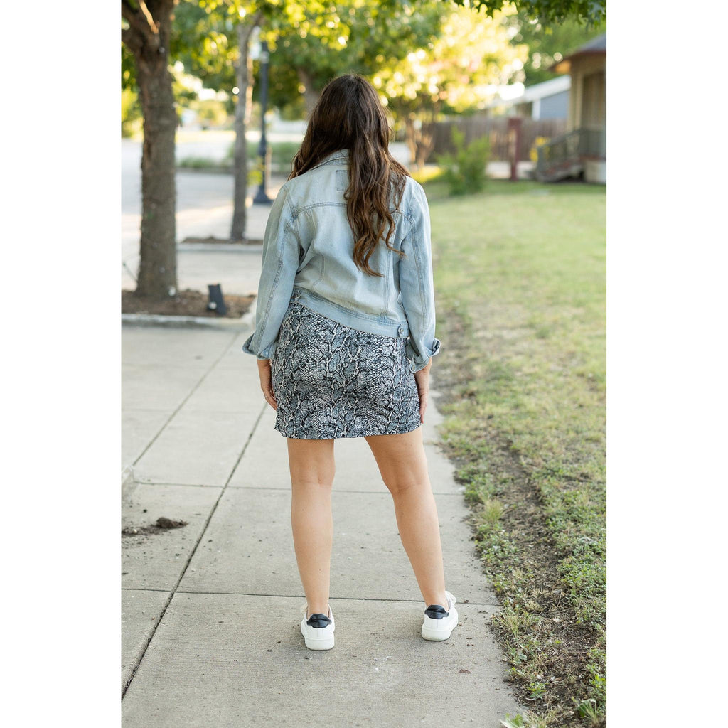 Sydney Snakeskin Jogger Skirt