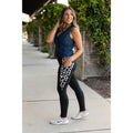 Carolina - Cow Print Panel Leggings