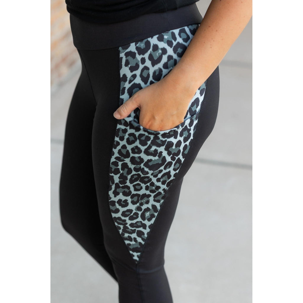 Sabrina - Snow Leopard Panel Leggings