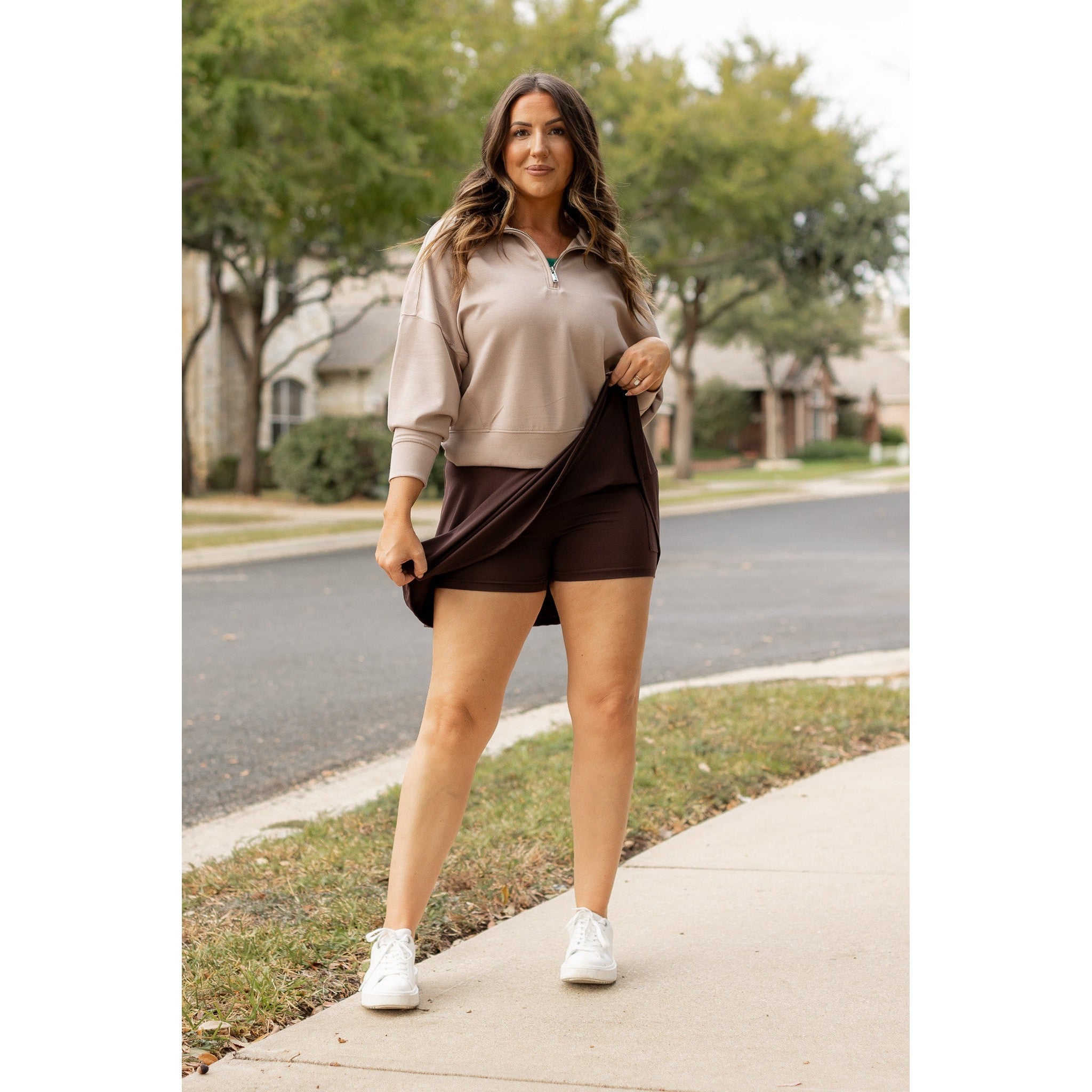 Britt - Brown Skort