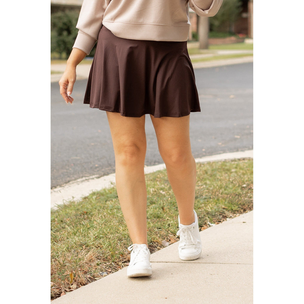 Britt - Brown Skort