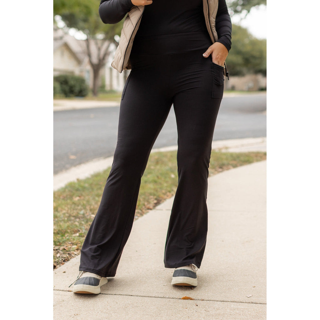 Vanessa - Black Bootcut Leggings