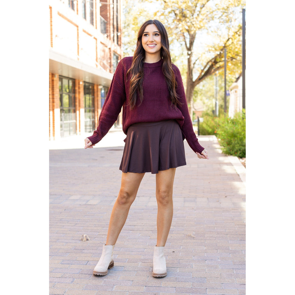 Britt - Brown Skort