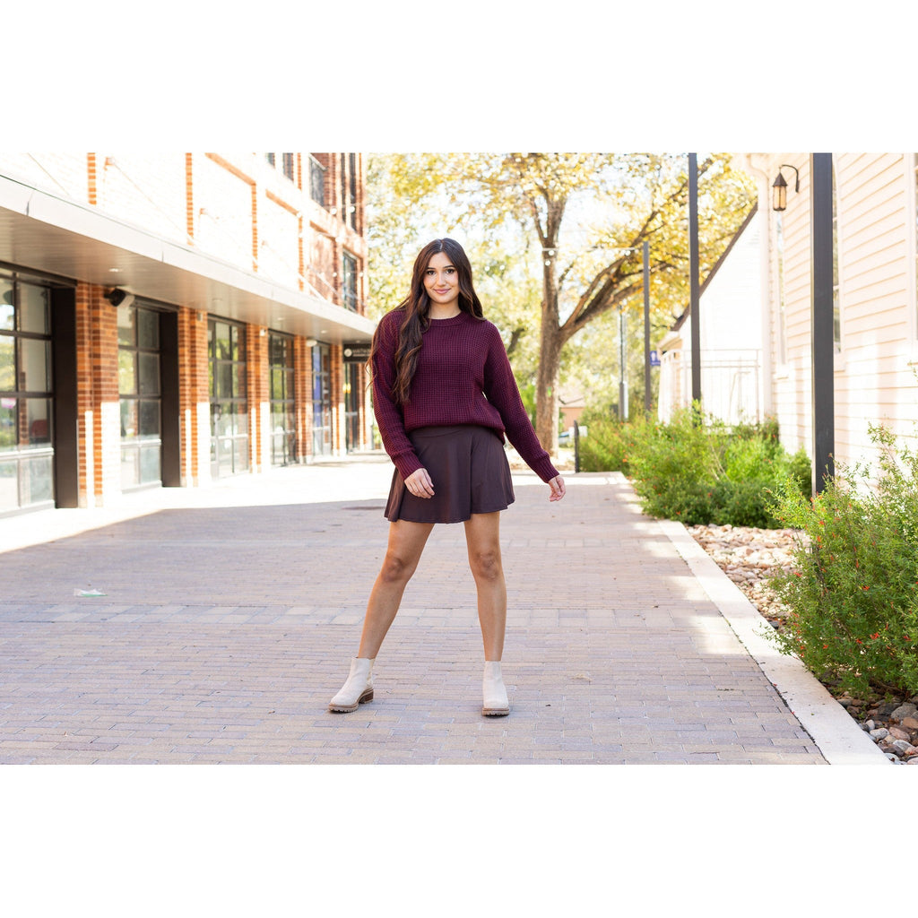 Britt - Brown Skort
