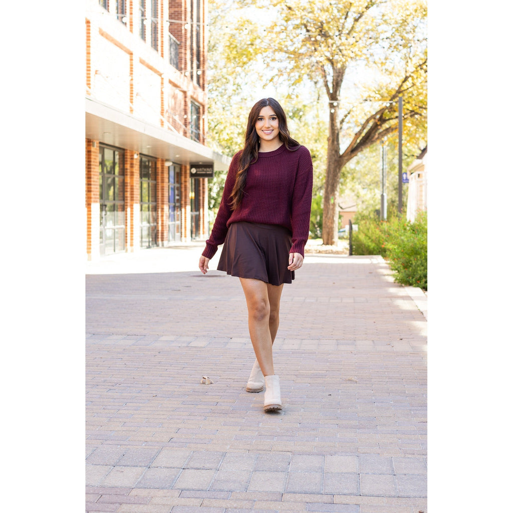 Britt - Brown Skort