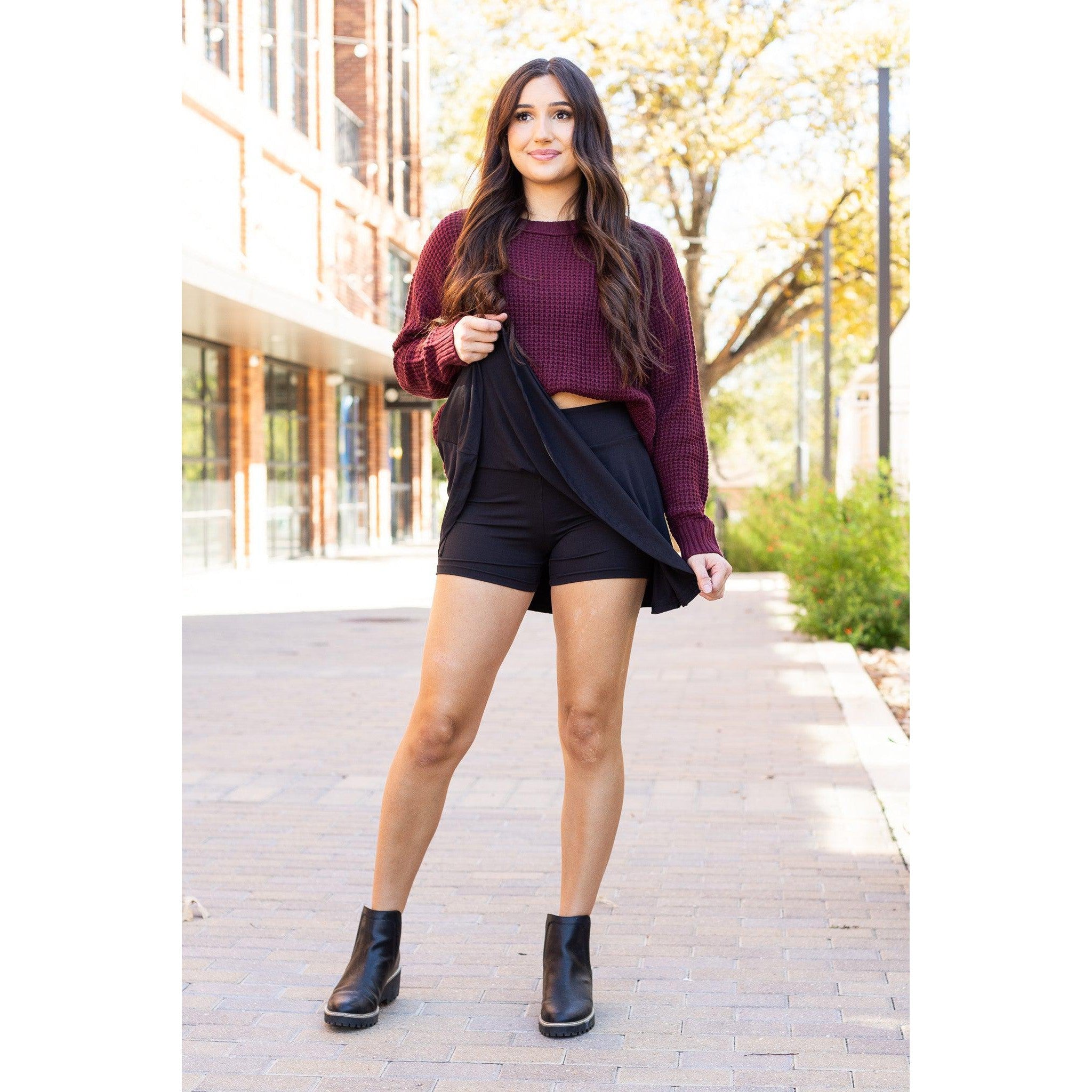 Brielle Black Skort*