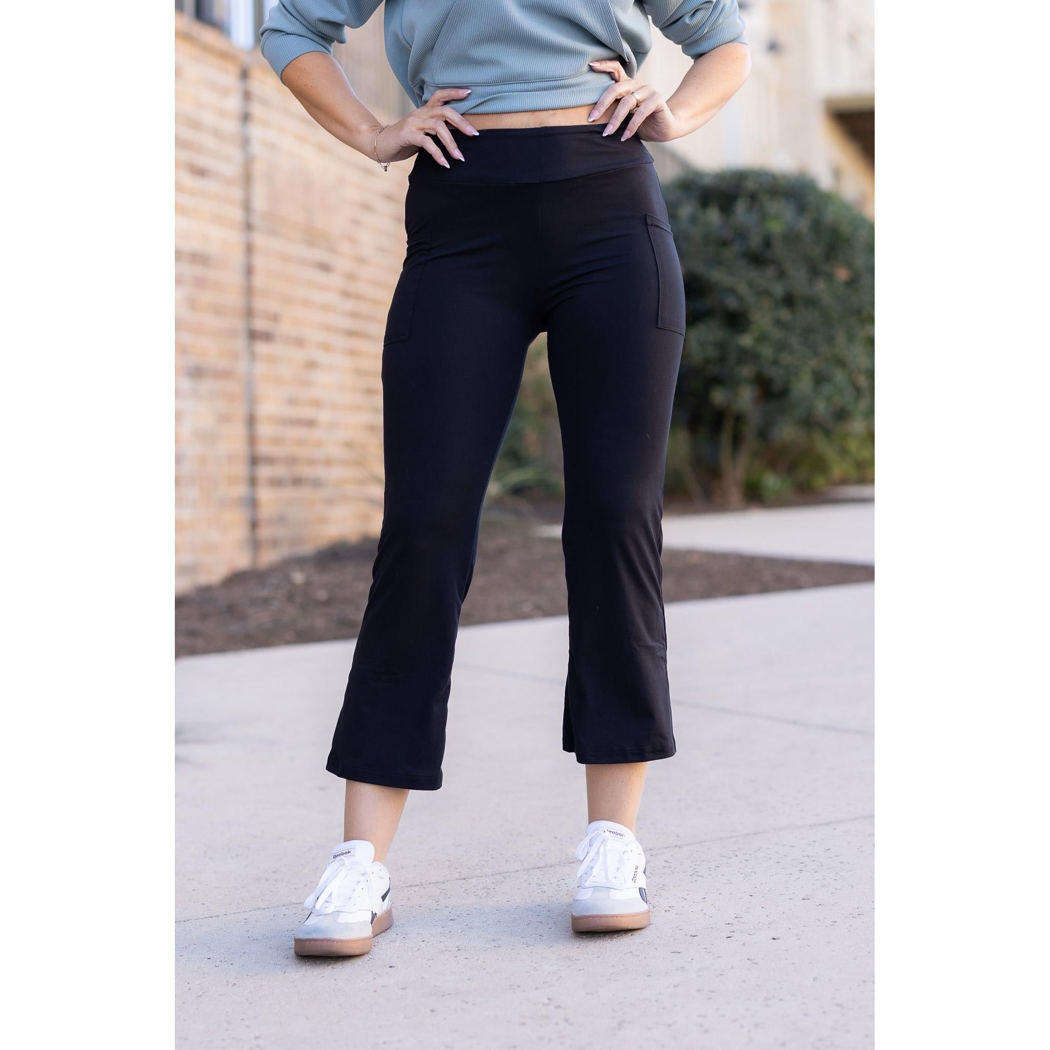 Delilah - Kick Flare Leggings with Pockets