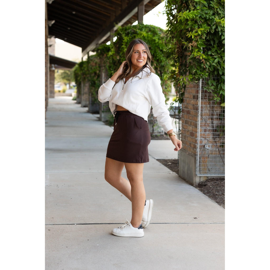 Bridget BROWN Jogger Skirt