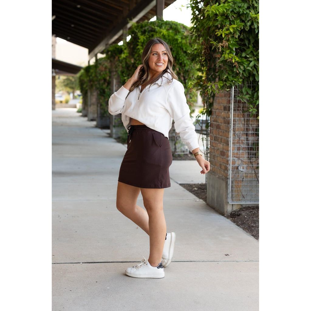 Bridget BROWN Jogger Skirt