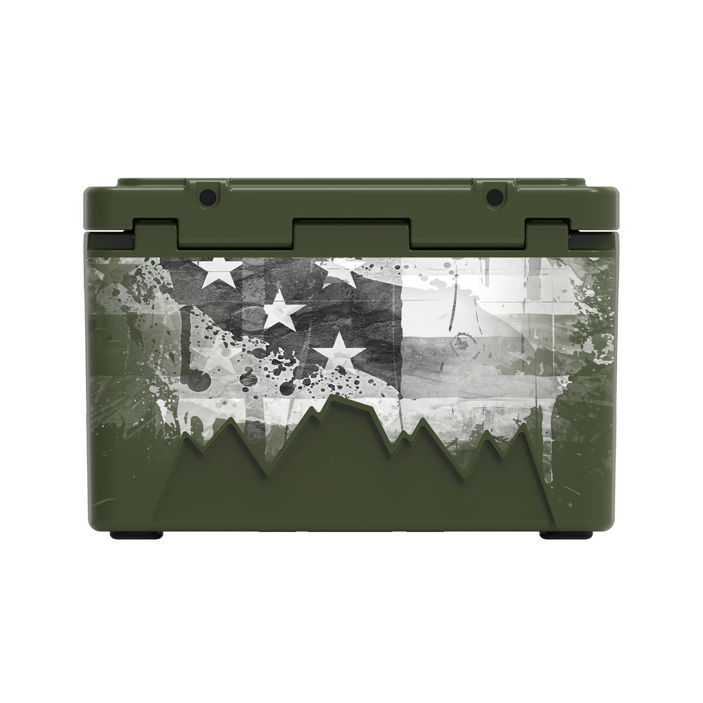 American Flag Hard Cooler